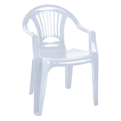 Кресло пластиковое Луч арт.101053-Б (белый)