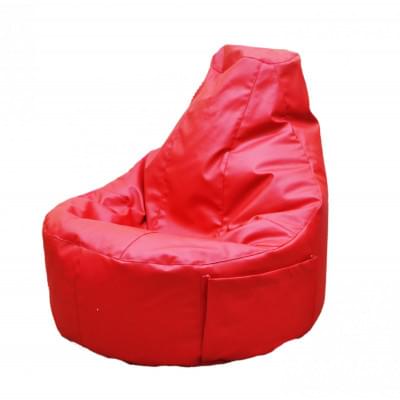 Кресло -мешок Комфорт экокожа К677-МТ005, красный