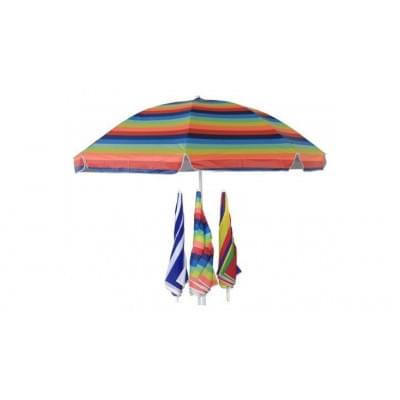 Зонт 1,8м разноцветный (12шт в уп.) 2 части арт.WRU050 "Garden story"