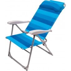 Кресло -шезлонг Ника К2 арт.К2/С серый синий, без м/э