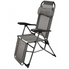 Кресло -шезлонг Ника К3 арт.К3/ГР серый графитовый, без м/э