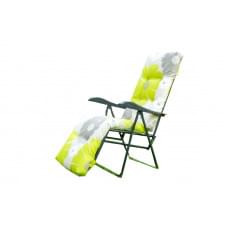 Кресло -шезлонг Альберто-3 тафтинг арт.с1009/92, антрацит,антрацит, желтый, серый