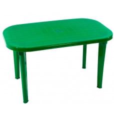 Стол пластиковый  арт.СП2-МТ015 овальный (зеленый)