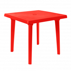 Стол пластиковый  арт.СП-МТ005 квадратный (красный)