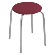 Табурет  Классика-2 арт.ТК02/ТК (круглое сиденье), темно-красный