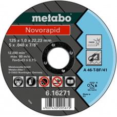 Отрезной диск Metabo Novorapid 125 x 1,0 x 22,23, Inox, TF 41