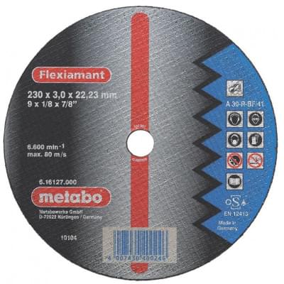 Диск отрезной Metabo по стали (180x3,0)