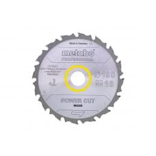 Пильный диск Power Cut Wood — Professional, 165X20 Z14 FZ/FA 10° Metabo