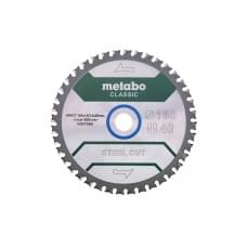 Пильный диск Metabo SteelCutClassic (165x20 Z40 WZ 4°)